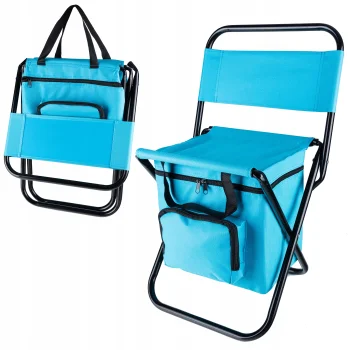 Folding Camping Chair with Cooler Bag