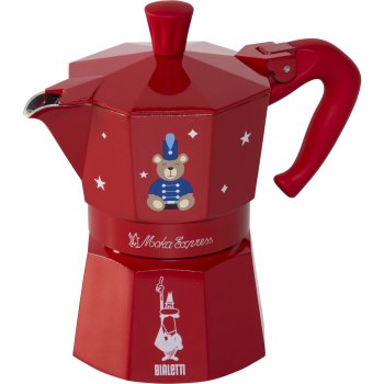Bialetti Moka Express 3TZ Joyful Memories Moka Pot, Red