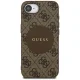Guess 4G Circle Classic Logo MagSafe Case for iPhone 16e - Brown