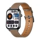 COLMI C28 Smartwatch - Black + Brown Leather Strap
