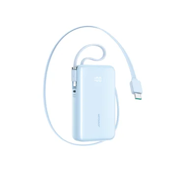 Joyroom JR-PR2L 10000mAh 35W Power Bank with Built-in Cables - Blue