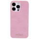Guess iPhone 15 Pro Max Case Leather 4G Stamped, Pink