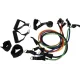 TRIZAND Exercise Resistance Bands with Handles Set of 5 Elastic Fitness Rubber Bands