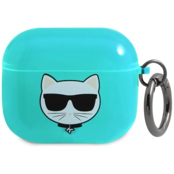 Karl Lagerfeld AirPods 3 maciņš Choupette Head, zils