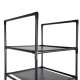 Ruhhy 25564 Modular 10-Tier Shoe Rack Organizer, Black