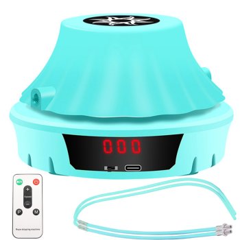 Automatic interactive jump rope with remote and rotation counter, blue