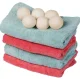 Wool Dryer Balls Natural Fabric Softener, 3 Pack, White