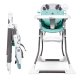 ECOTOYS Foldable High Chair for Baby & Toddler Feeding with Adjustable Tray