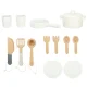 Children\'s Wooden MDF Kitchen Lulilo FLoro with Dishes 82cm, Pink