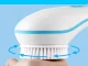 Electric Body Wash and Massage Brush, White/Blue