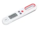 Folding Kitchen Thermometer with LCD Display for Meat and Liquids, White