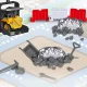 Bakalu Construction Tower Crane Set with 50 Elements & Surprise Vehicle