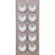 Marcato Ravioli Tablet Ravioli Tray with Rolling Pin, Powder Pink