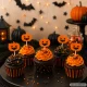 Halloween Cake and Cupcake Toppers, 5 pcs, Orange
