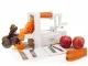 Spiral Vegetable Slicer with 3 Blades, White