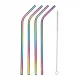 Metal Straw Set (10 pcs), Rainbow