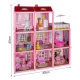 Iso Trade Dollhouse - Villa with 22 Furniture Pieces, 65 cm