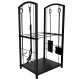 Metal Fireplace Log Rack with Fireplace Tool Set