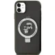 Karl Lagerfeld iPhone 11 / XR Case Ring Stand Karl & Choupette MagSafe, Black