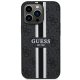 Guess iPhone 13 Pro Max vāciņš 4G Printed Stripes MagSafe, melns