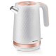 Electric Kettle Berdsen BD-705, 1.7 L, White-Copper