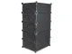 Modular Shoe Cabinet, 5 Tiers, Black