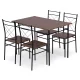 Modernhome Verona Dining Furniture Set: Table and 4 Chairs