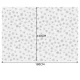 Christmas Tablecloth Ruhhy 22790 with Silver Snowflakes 71x55 in (180x140cm), White