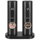 Electric Salt and Pepper Grinder Set Zortiva, 2 Pcs, Black