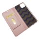 Google Pixel 4 Magnetic Adsorption Leather Card Holder Case Cover, Pink