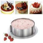 Round Stainless Steel Adjustable Cake Ring Baking Mold