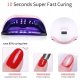 V7 UV/LED Manicure & Pedicure Lamp 168 W, White (36 LED, Dual LED, Low Heat Mode)