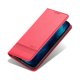 Apple iPhone 14 6.1\'\' AZNS Leather Stand Case Cover with Card Slots, Red