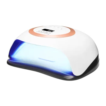 Glow V1 UV LED Nail Lamp 168W, White / Gold