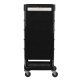 Gabbiano FT65 Hairdressing Trolley, Black/White