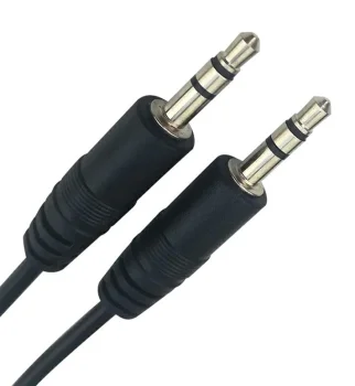 3.5mm (miniJack) to 3.5mm (miniJack) Audio Cable, 1m, Black