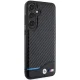 Samsung Galaxy S24+ Plus (SM-S926) BMW Leather Carbon Case Cover (BMHCS24M22NBCK), Black