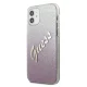 Guess iPhone 12 mini Case Glitter Gradient Script, Pink
