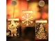 3D LED Window Stained Glass, Christmas Decoration, Warm Light