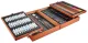 Artist\'s painting drawing set in a wooden box 174 pcs. pencils, paint, brushes, etc.