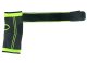 Ankle stabilizer brace with Velcro strap, black-green