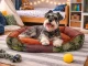 Soft Rectangular Dog Bed, 70 x 55 cm