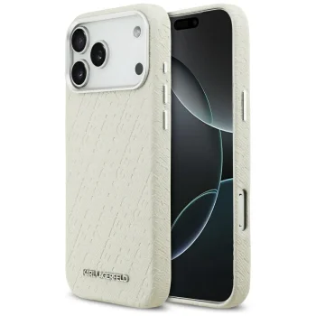 Karl Lagerfeld FW Stamped Karl MagSafe Phone Case Cover iPhone 17 Pro Max - Beige