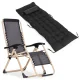 Zero Gravity Garden Lounger with Cushion MultiGarden, black gold