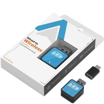 Wireless Android Auto Adapter for Android Smartphones, Black/Blue