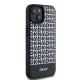 DKNY iPhone 15 / 14 / 13 Case Leather Printed Pattern MagSafe, Black