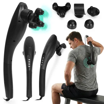 Modernhome Handheld Vibrating Body Massager, 20W, 5 Attachments