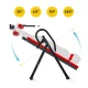 4Fizjo 1334 Inversion Table, Red/Black