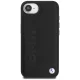 BMW Leather Hot Stamp Case for iPhone 16e, Black