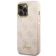 Guess iPhone 14 Pro Max Case 4G Vintage Gold Logo, Pink